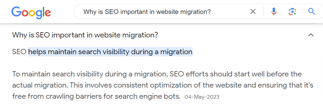 SEO Migration Services